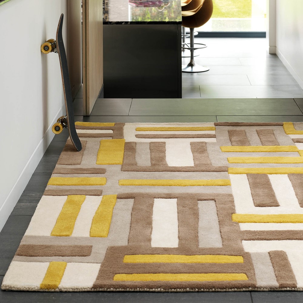 Matrix Code Rugs MAX17 Yellow